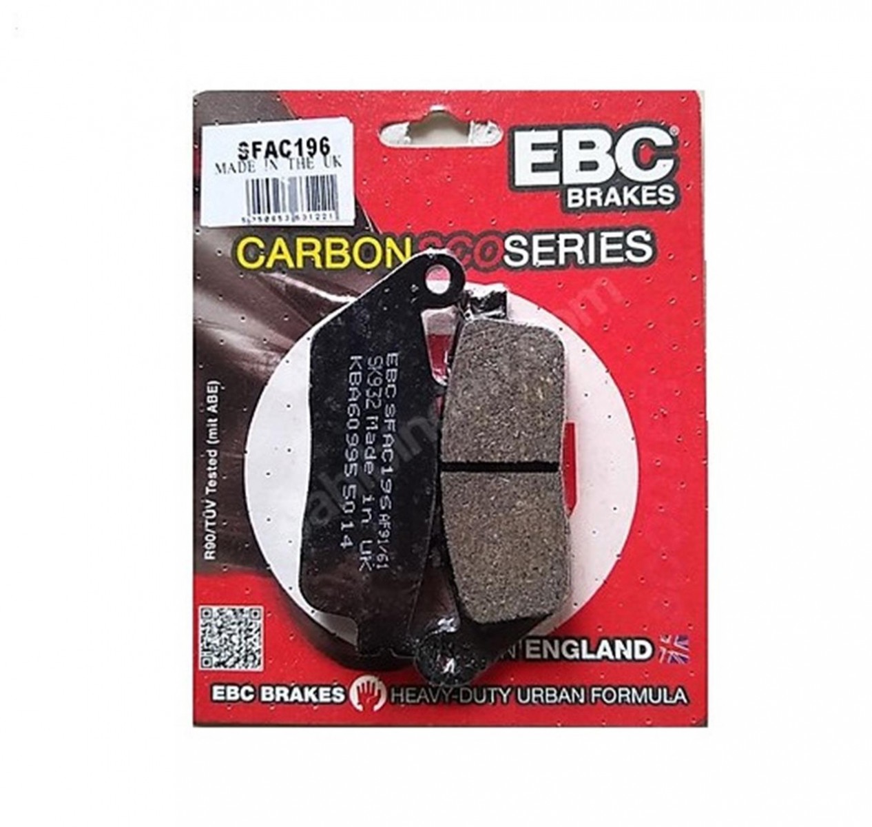 Ebc Fren Balatası Carbon Sfac196  Ön Fren Balatası 2018-2023 Honda Nss250 Forza 250 Uyumlu