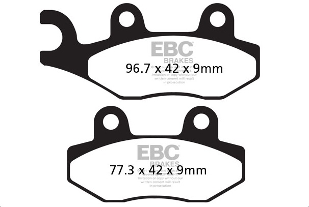 Ebc Fren Balatası Carbon Sfac228 2011-2015 Peugeot Citystar 125 Ön