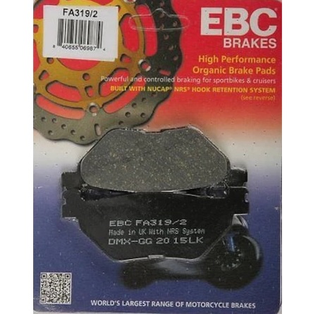 Ebc Fren Balatası Fa319/2 165 Gv650 Aquıla Yamaha Xvs 900 Xt1200 Z Super Tenere 10 - R Xt 1200 9.5mm