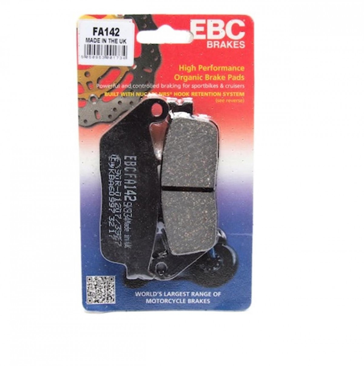 Ebc Fren Balatası Organik Fa142 2005-2008 Kymco Xciting 250i  Ön