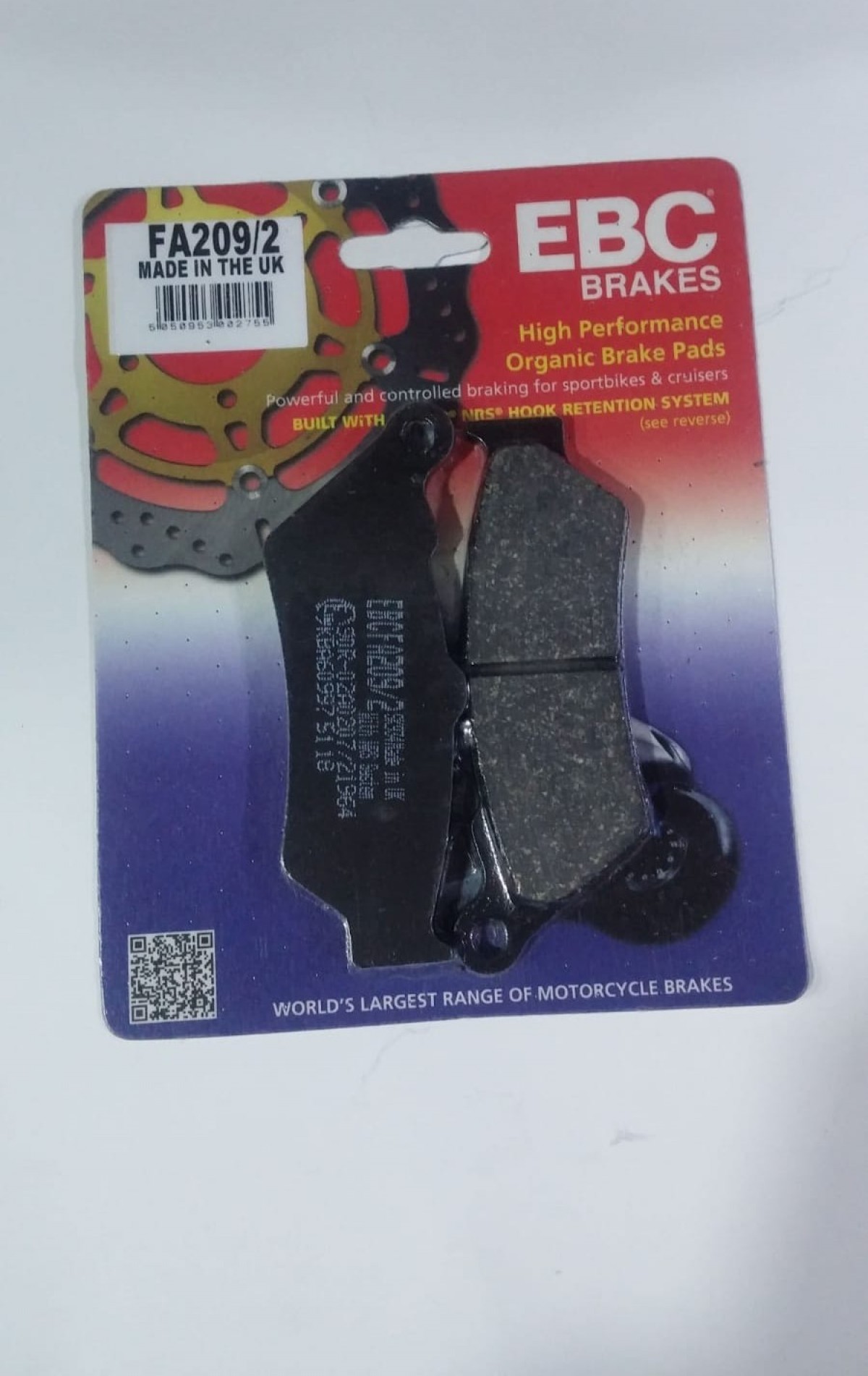 Ebc Fren Balatası Organik Fa209/2 2017-2023 Cfmoto 650nk  Arka