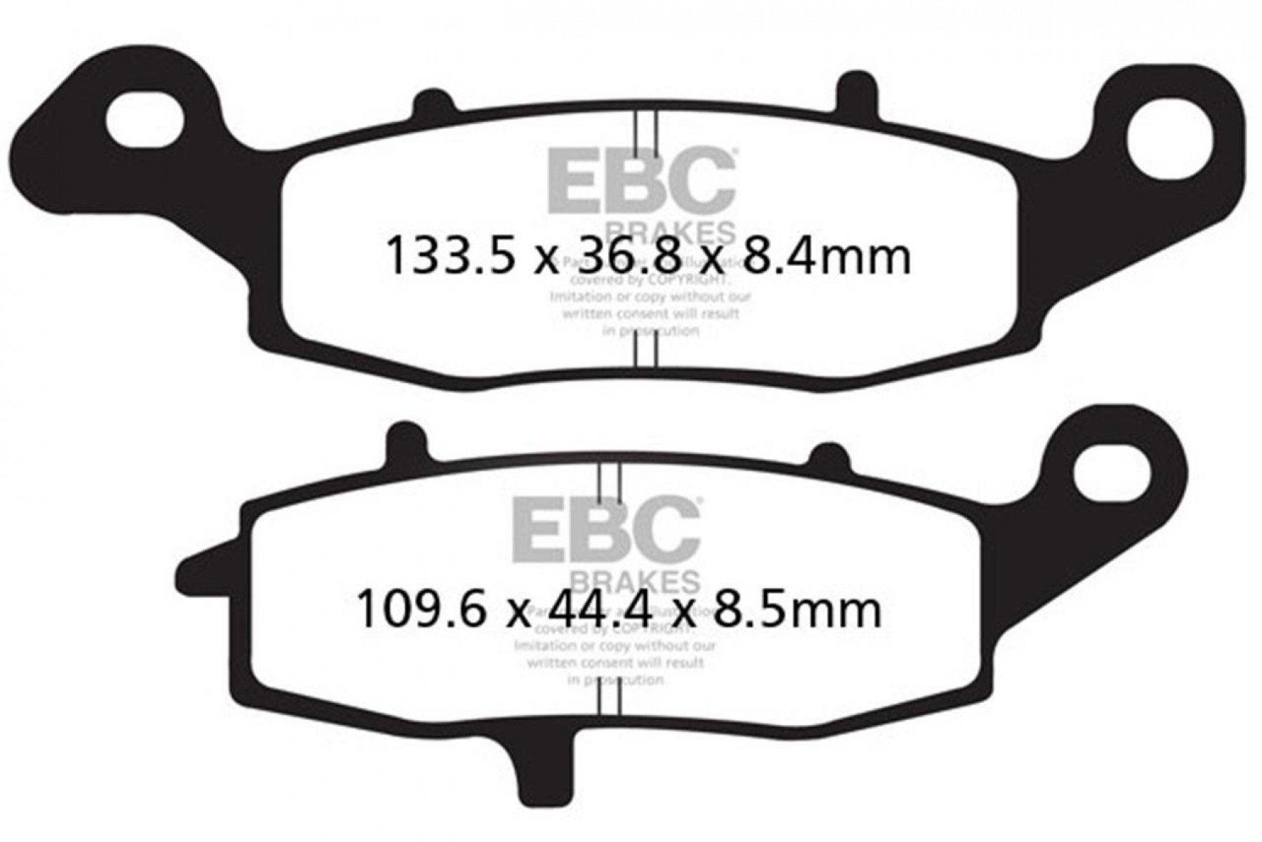Ebc Fren Balatası Organik Fa231 Er-6f Er-6n Kle 650 Versys Dl 650 1000 V-strom M 800 1500 1600 1800 Intruder 124