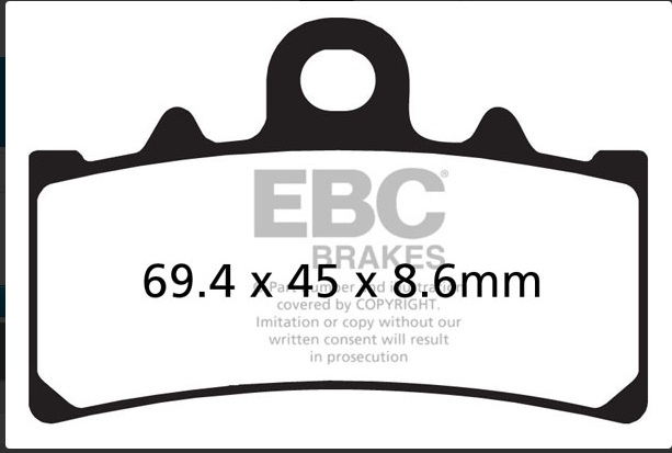 Ebc Fren Balatası Organik Fa606 2020-2022 Bajaj Dominar 400 Ug Ön