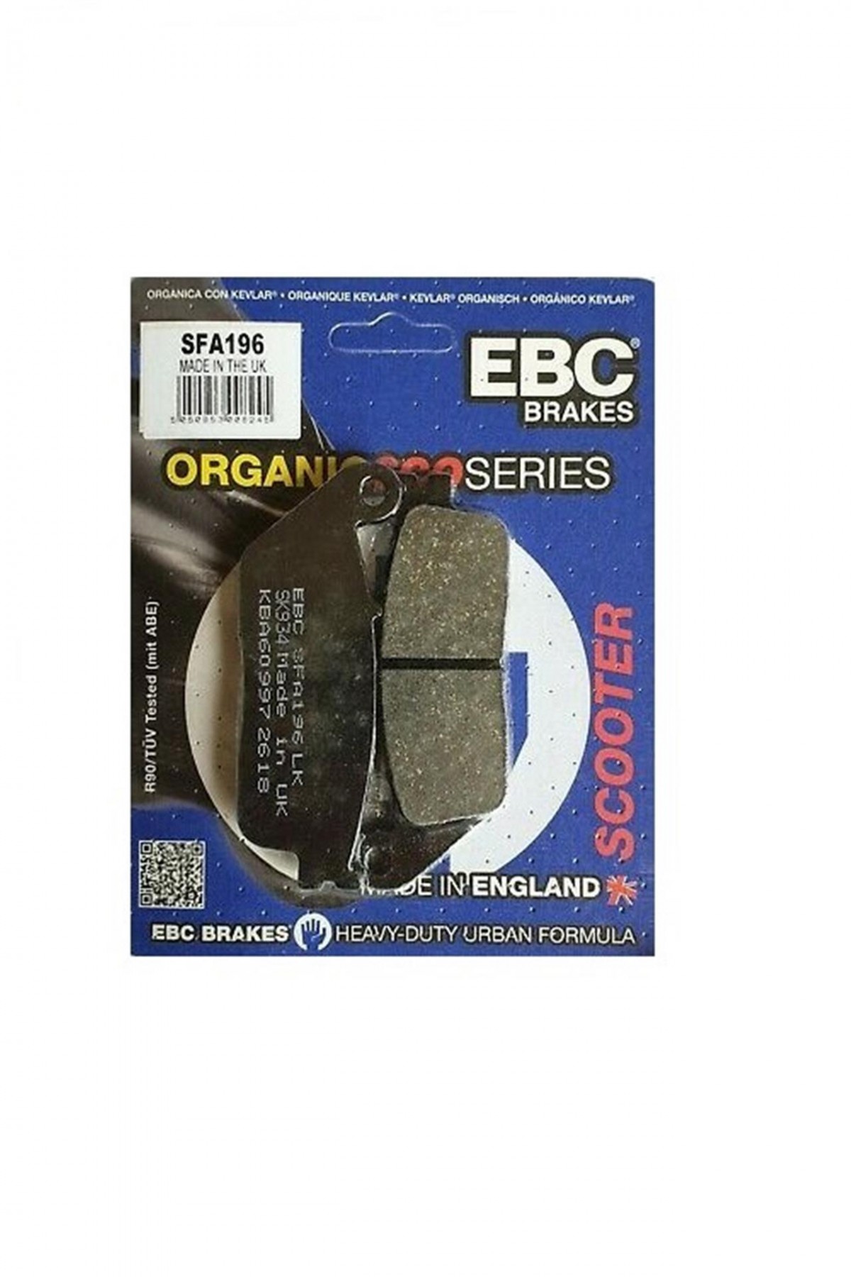 Ebc Fren Balatası Organik Sfa196 X-max 250 10-17 Forza 250 18-21 X-max 400 X-cıty Nc750 Fjs400 600 014.
