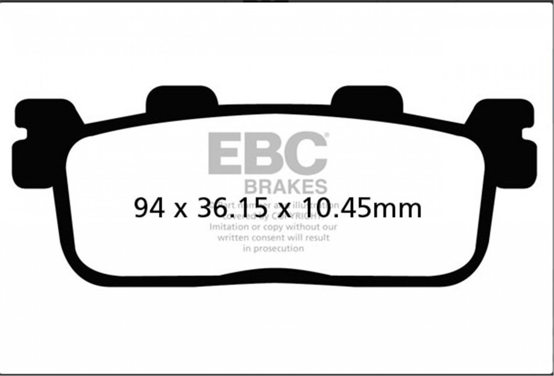 Ebc Fren Balatası Organik Sfa607 Yamaha Xmax 400 Tech Max Arka Fren Balata 2021