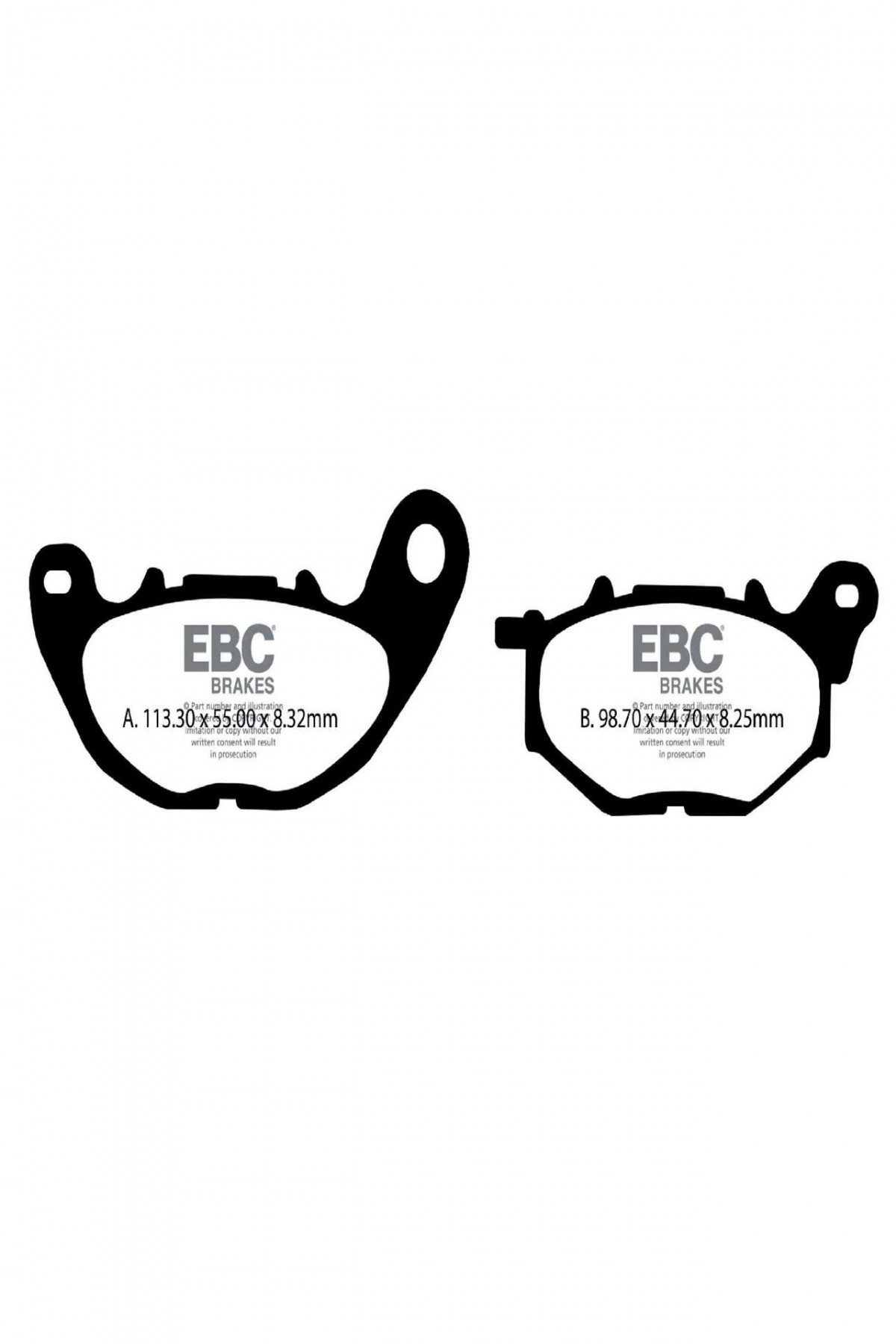 Ebc Fren Balatası Organik Sfa706 Yamaha Xmax 125 250 300 2018-2020