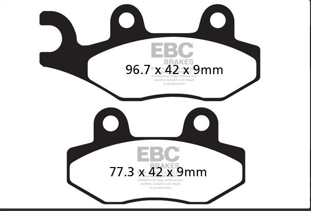 Ebc Fren Balatası Sfa228 Kymco Agılıty Movıe Lıke 125 Lıke 200i People S 250i Burgman An250 An400 Peugeot Satelıs 334