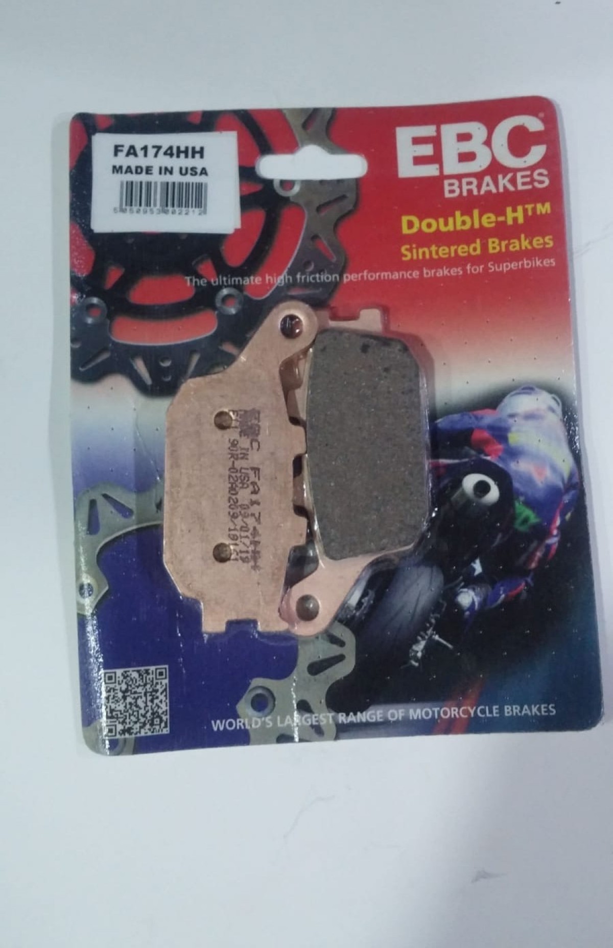 Ebc Fren Balatası Sinter Fa174hh 2015-2022 Kawasaki Vulcan S Uyumlu Arka
