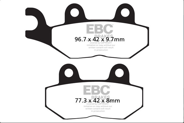 Ebc Fren Balatası Sinter Fa214/2hh Triumph Thruxton 900 Arka