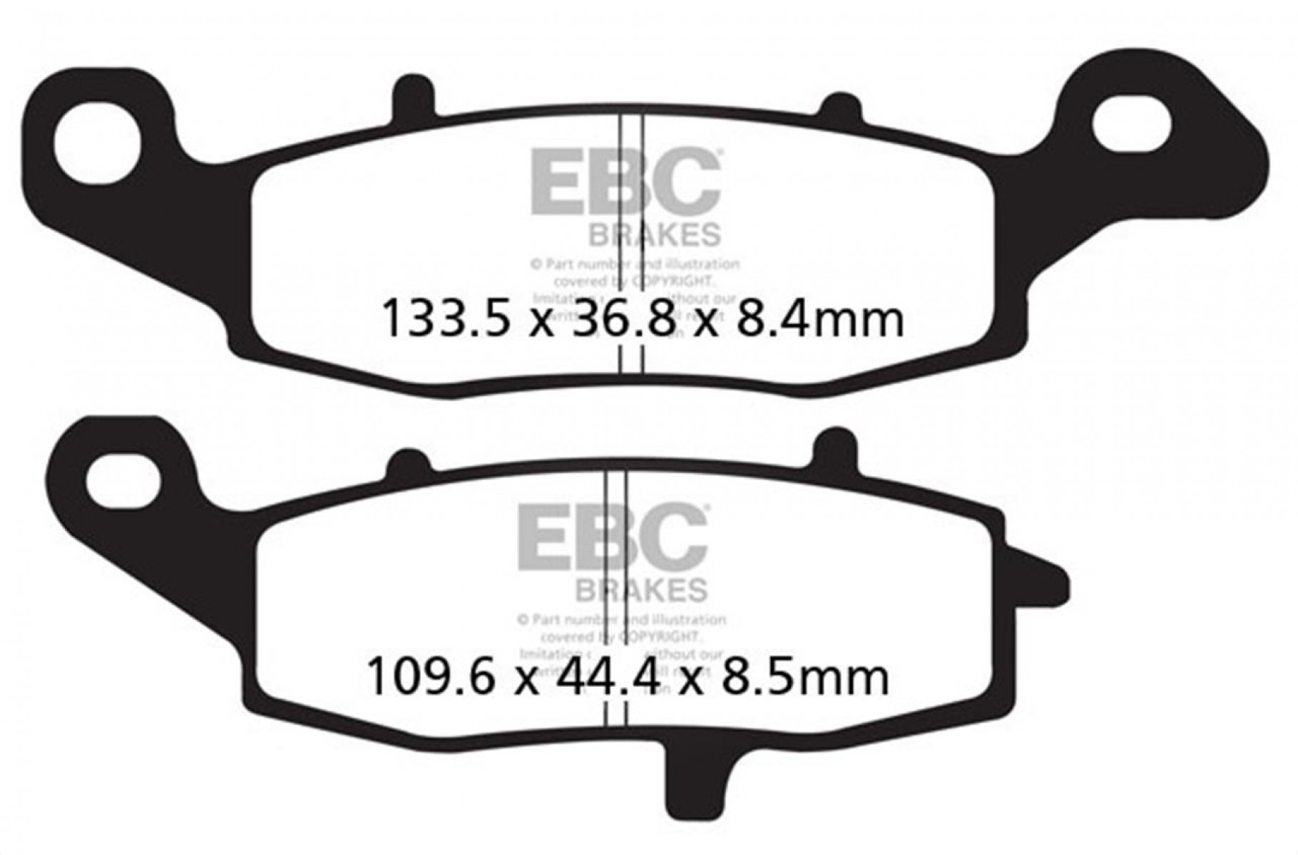 Ebc Fren Balatası Sinter Fa229hh Kawasakı Er-5 Er-6f Er-6f Ex 650 Suzukı Dl 650 1000 V-strom Gsf 650 Bandıt 104