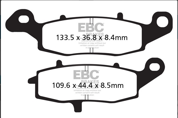 Ebc Fren Balatası Sinter Fa231hh Er-6f Er-6n Kle 650 Versys Dl 650 1000 V-strom M 800 1500 1600 1800 Intruder 124