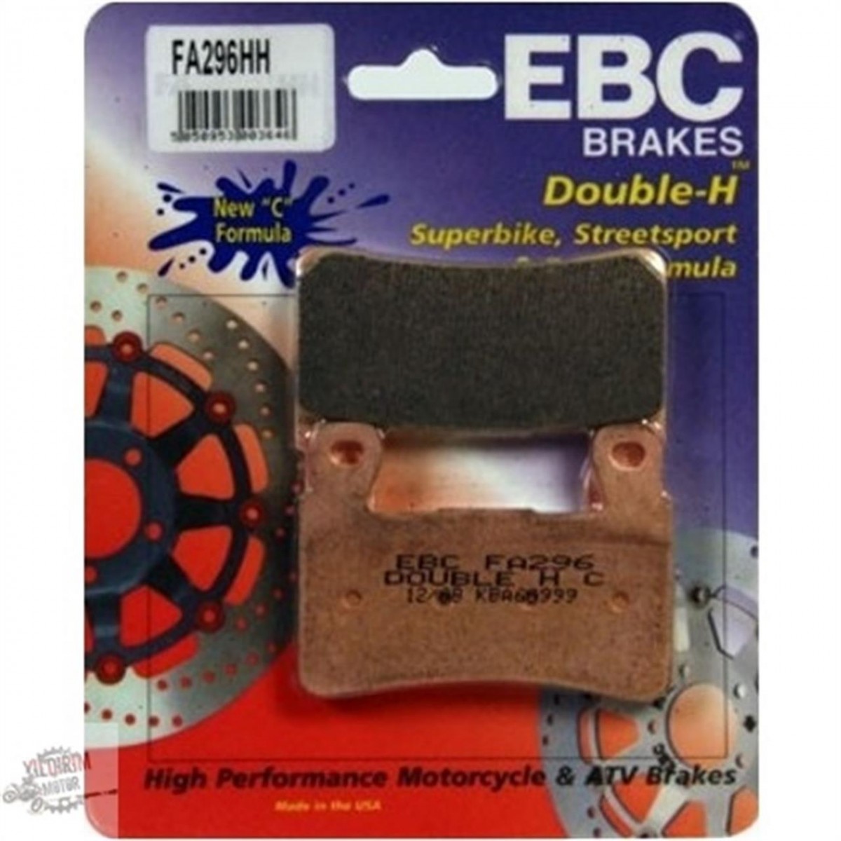 Ebc Fren Balatası Sinter Fa296hh Honda Cbr900rr Fireblade 2000-2001 Kawasakı Zx-6r [13-16] Hyosung Gt650r & Naked 134