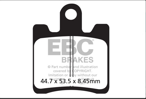 Ebc Fren Balatası Sinter Fa423/4hh Yamaha Fjr1300 2006-2018 Xvs1900 2011-2013 Xv1900 2013-2016 326