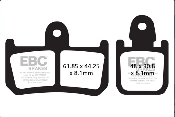 Ebc Fren Balatası Sinter Fa442/4hh Yamaha Yzf-r1 07-14 Yzf 1000  Mt-01 Xv1700 246
