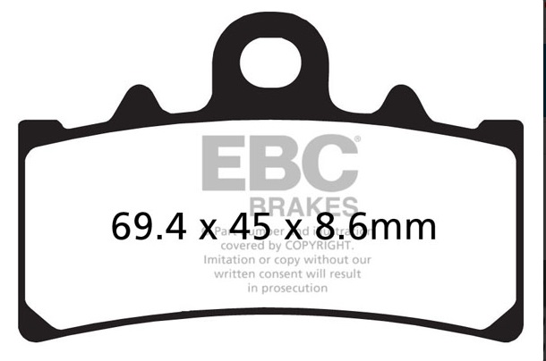 Ebc Fren Balatası Sinter Fa606hh 2019-2022 Bajaj Dominar 250 D Ön