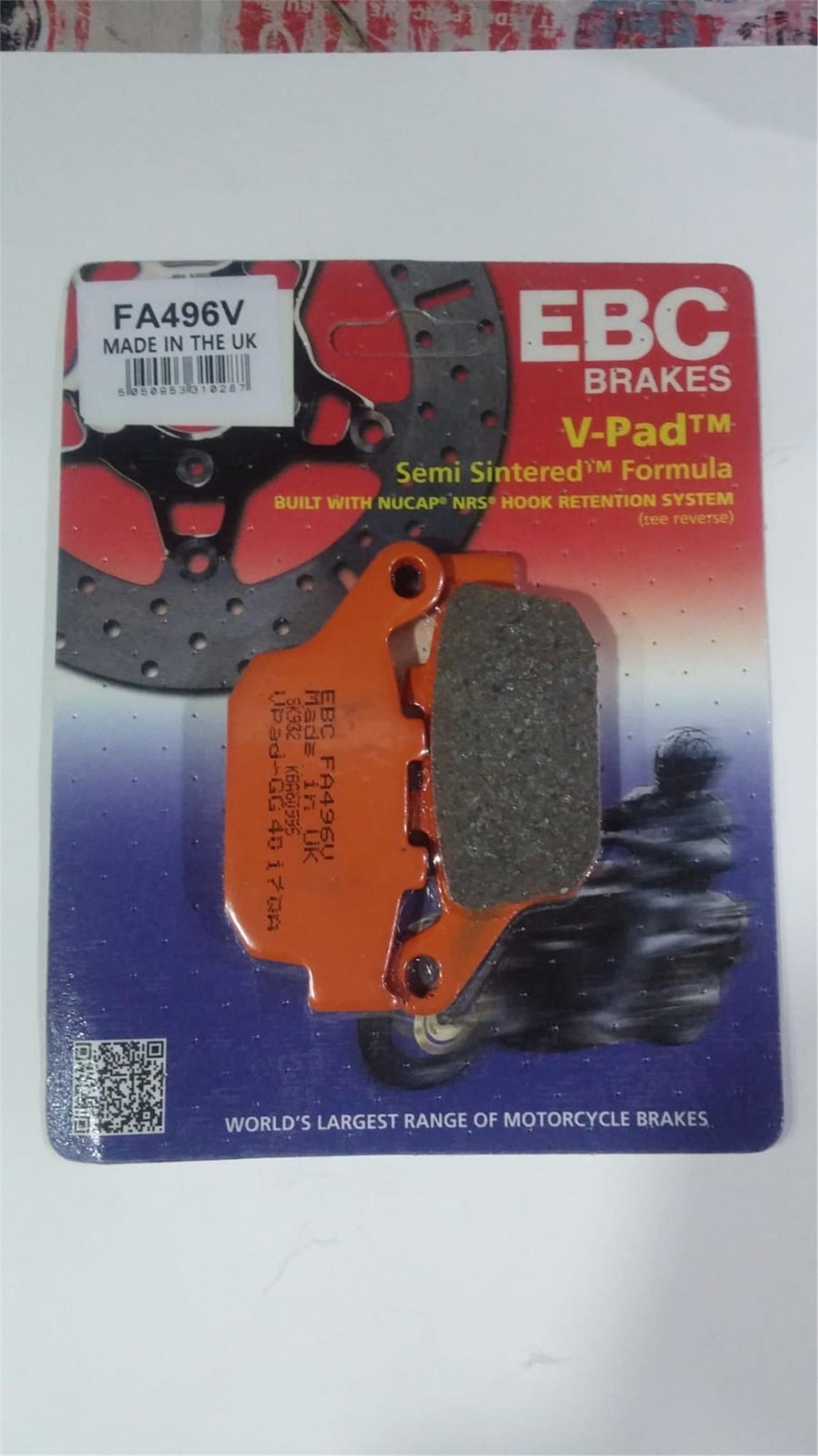 Ebc Fren Balatası Yarı Sinter Fa496v Cbr 250 R Nc 750 S X Cfmoto Nk150 Cbr 650 Fa Cb 650 Gw 250 Inazuma 306