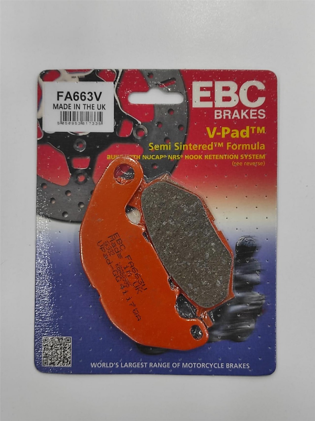 Ebc Ön Fren Balatası Yarı Sinter Fa663v Yamaha Mt-25 Yzf-r25 369