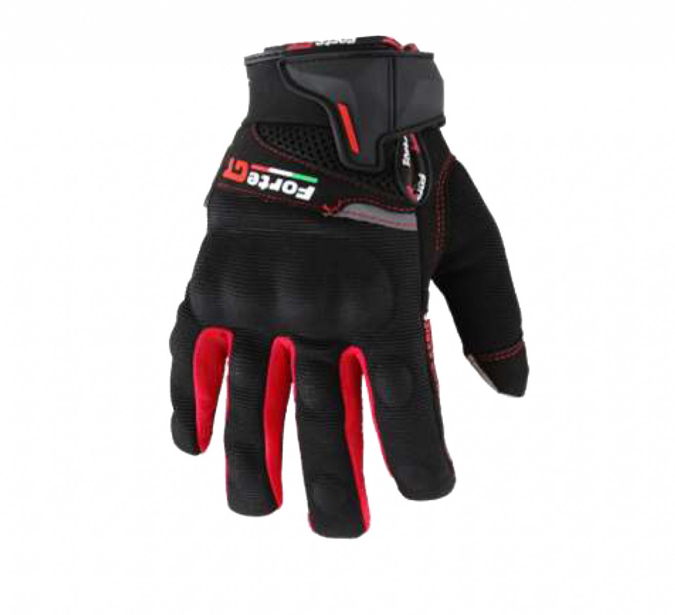 Forte Gt 04 Yazlık Eldiven Korumalı Siyah Kırmızı [medıum Beden]