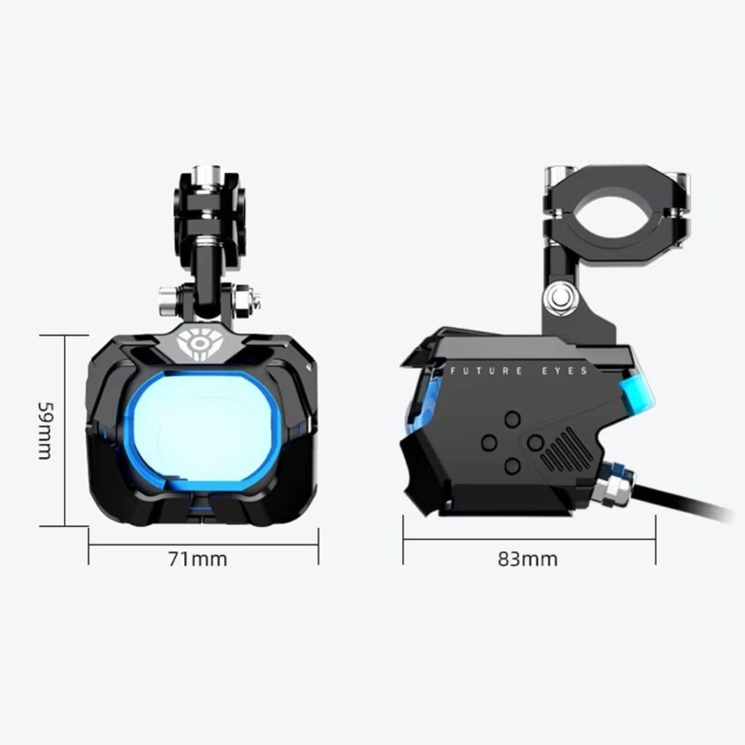 Future Eyes F30p Motosiklet Sis Farı Takım 120w Mavi Angel