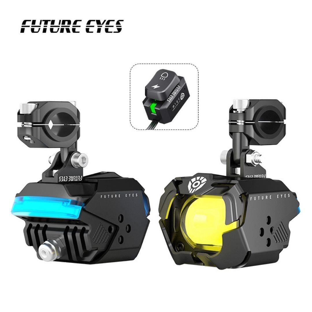 Future Eyes F30p Motosiklet Sis Farı Takım 120w Mavi Angel