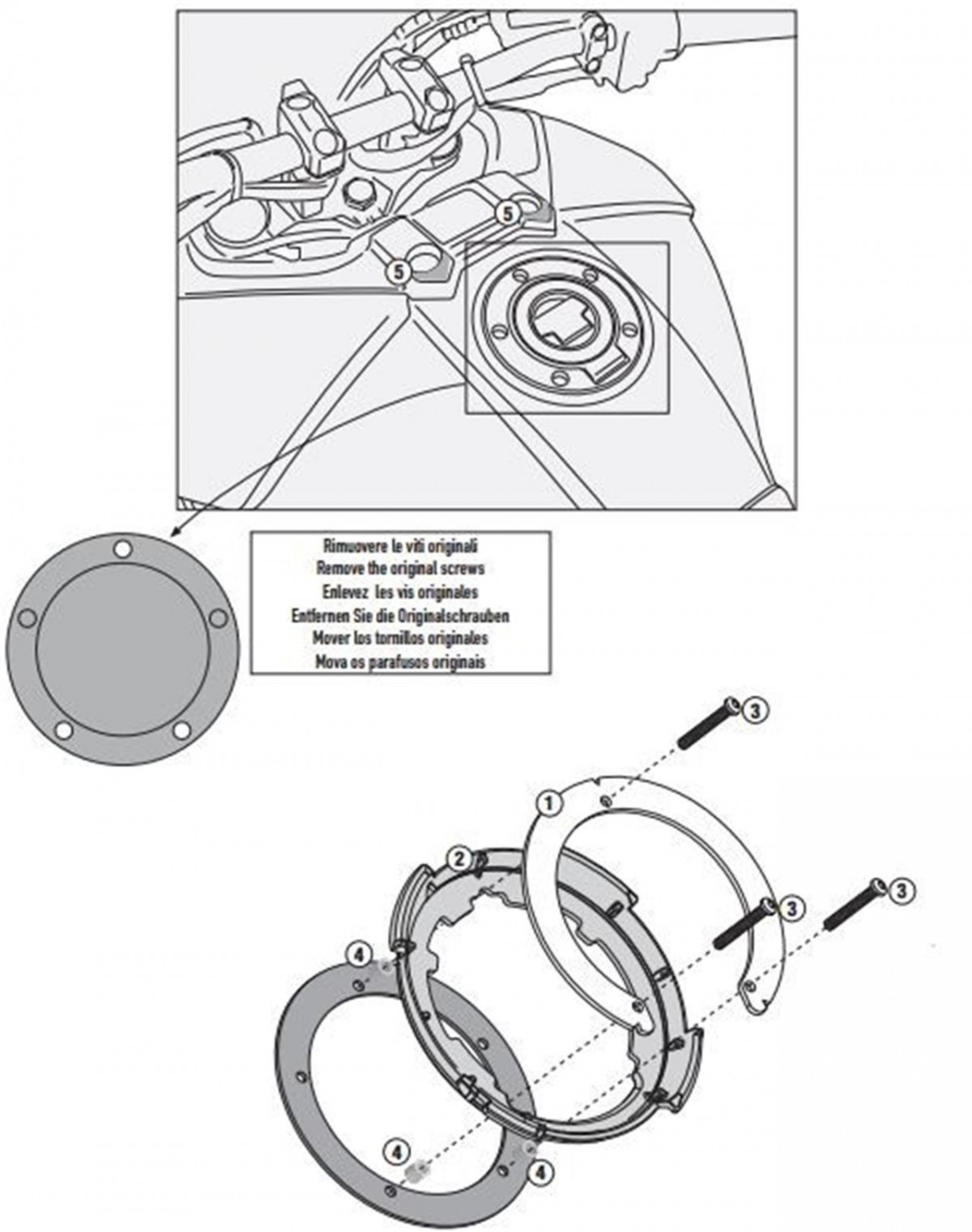Gıvı Bf23 Depo Üstü Çanta Aparatı Yamaha Tracer 900 15-17 Tracer 900 Gt 18-20 Tracer 9 21-24