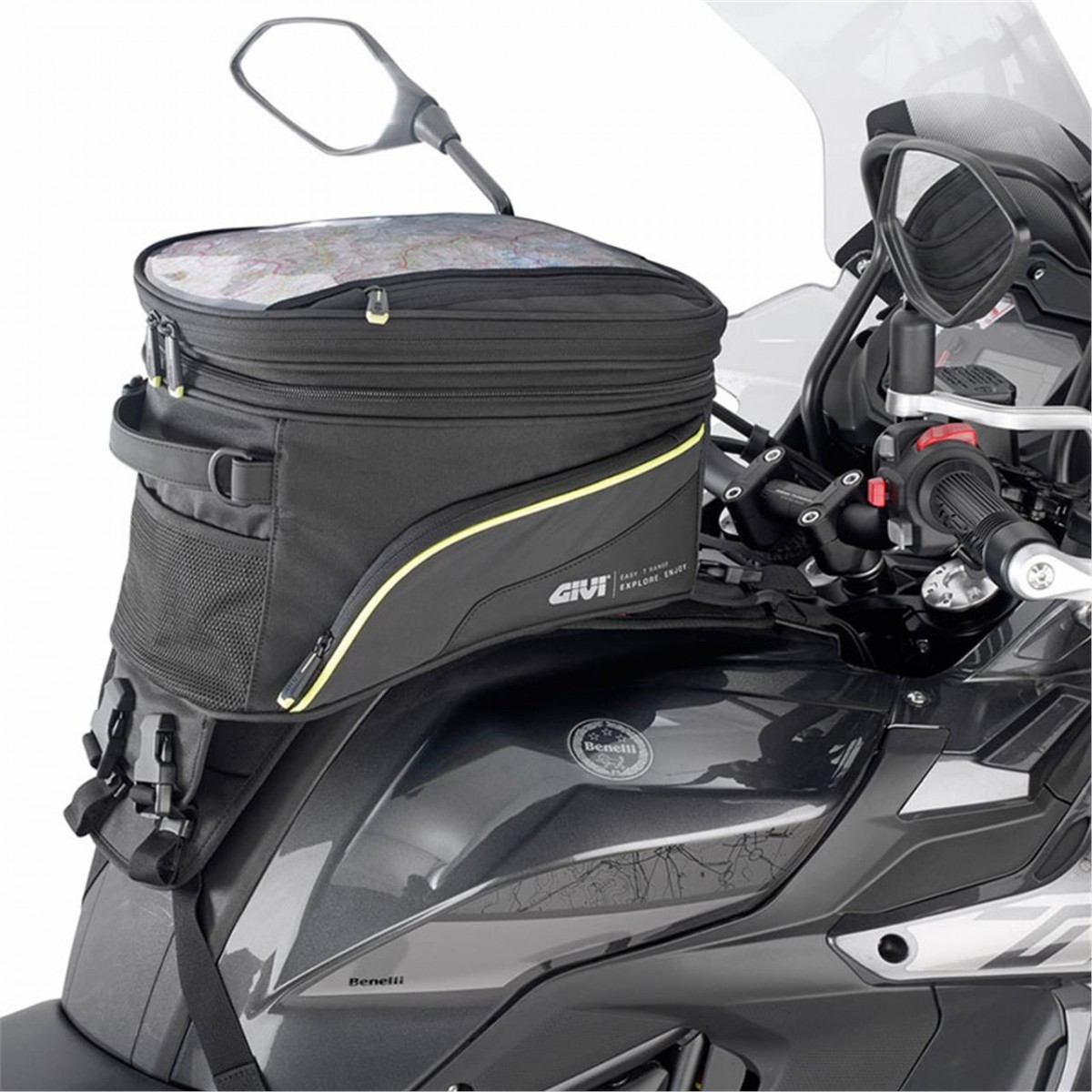 Gıvı Ea142 Depo Üstü Çanta Siyah 25lt Kemer Bağlantılı