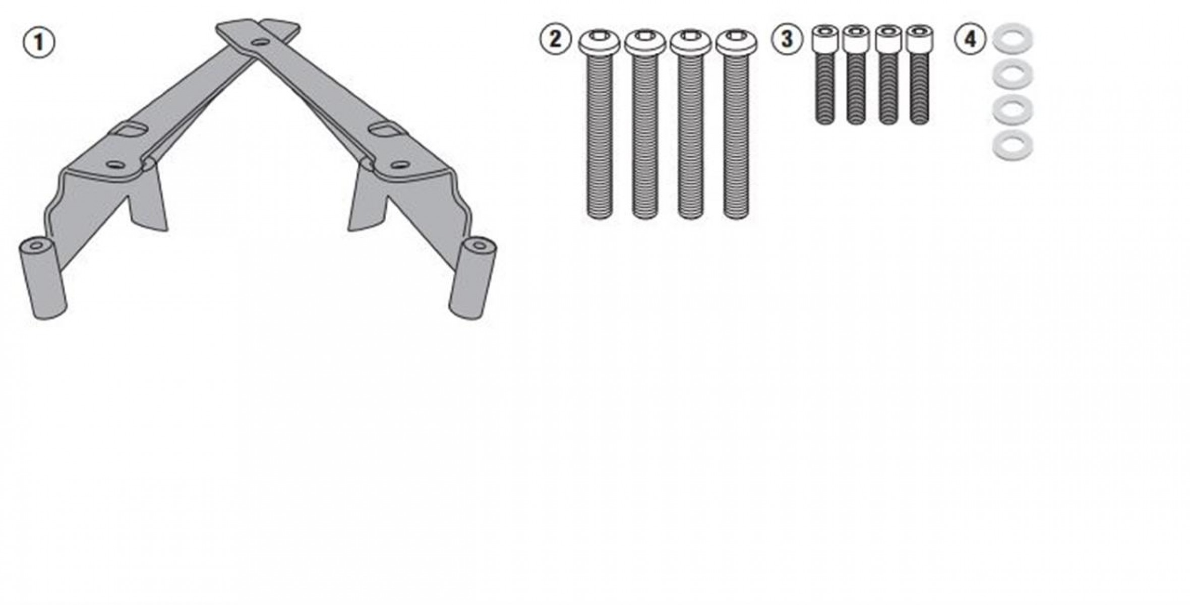 Gıvı Arka Çanta Demiri Honda Pcx 12 150 2010 2025 Sr1190