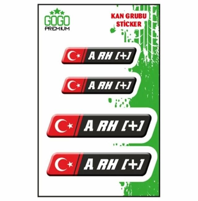 Gogo Kan Grubu Siyah Dörtlü Damla Etiket Iı A Rh(+)