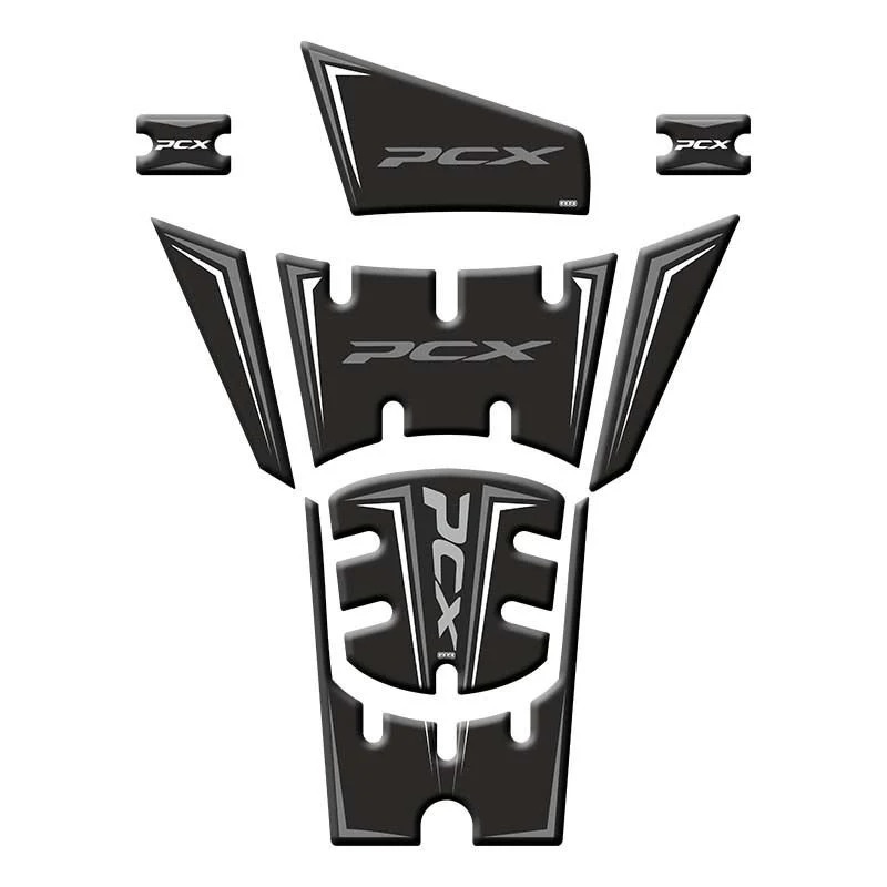 Gogo Tank Pad 004 8 Parça Honda Pcx 125 2025 Siyah Gri