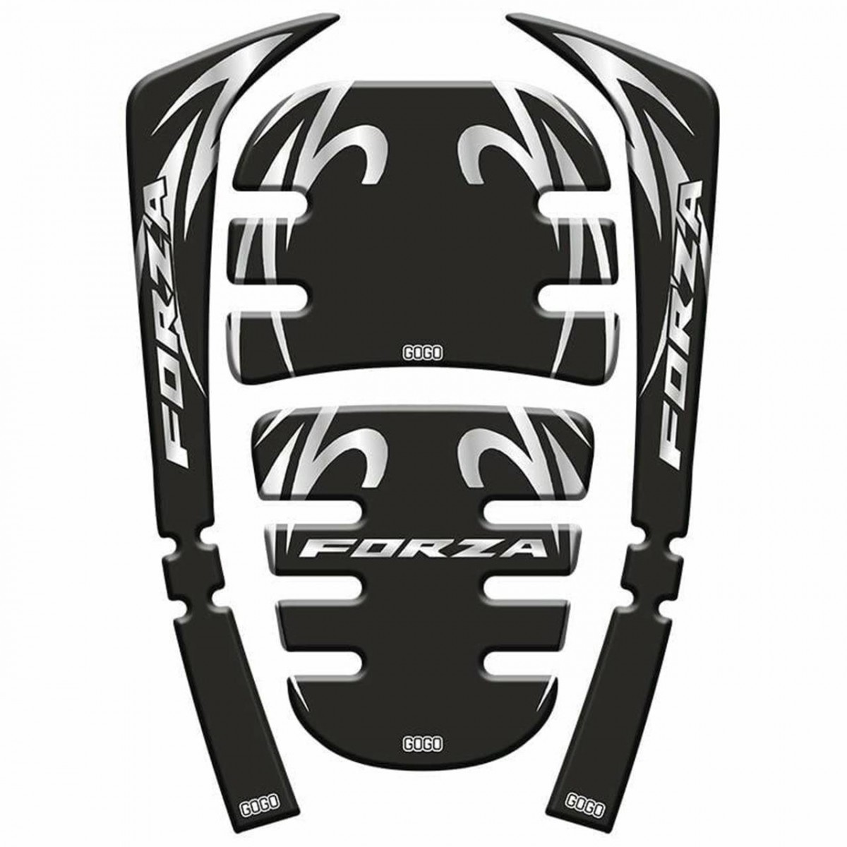 Gogo Tank Pad 006 Siyah-gri Desenli Honda Forza 2021-2024