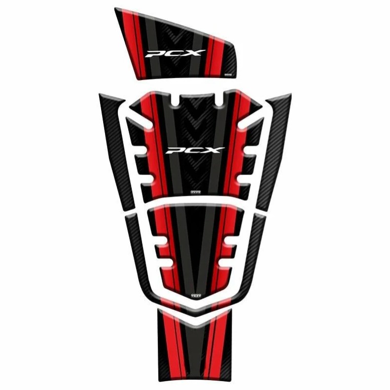 Gogo Tank Pad Set 7 Parça 002 Siyah Kırmızı Honda Pcx 125 2021 2024 Gogo Tank Pad Set 7 Parça 002 Siyah Kırmızı Honda Pcx 125 2021 2024