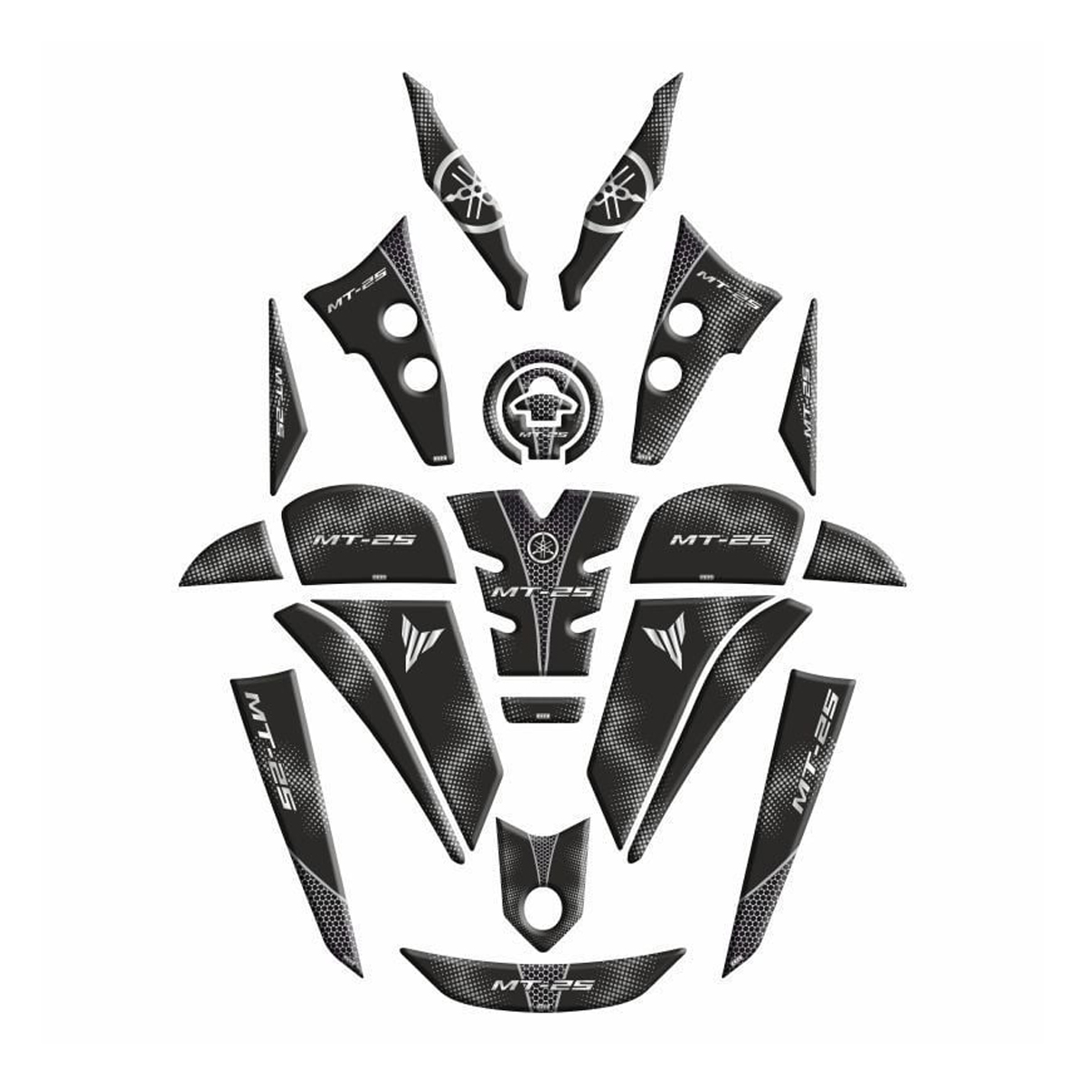 Gogo Tank Pad Set 006 Yamaha Mt 25 2020 - 2024