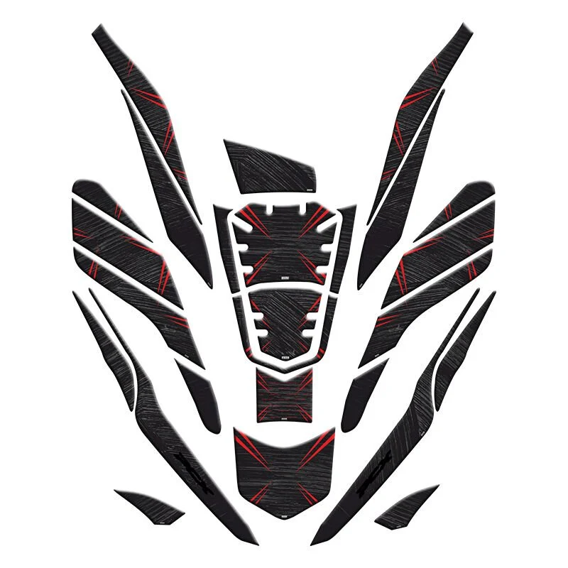 Gogo Tank Pad Set 26 Parça 005 Siyah Kırmızı Honda Pcx 125 2021-2024