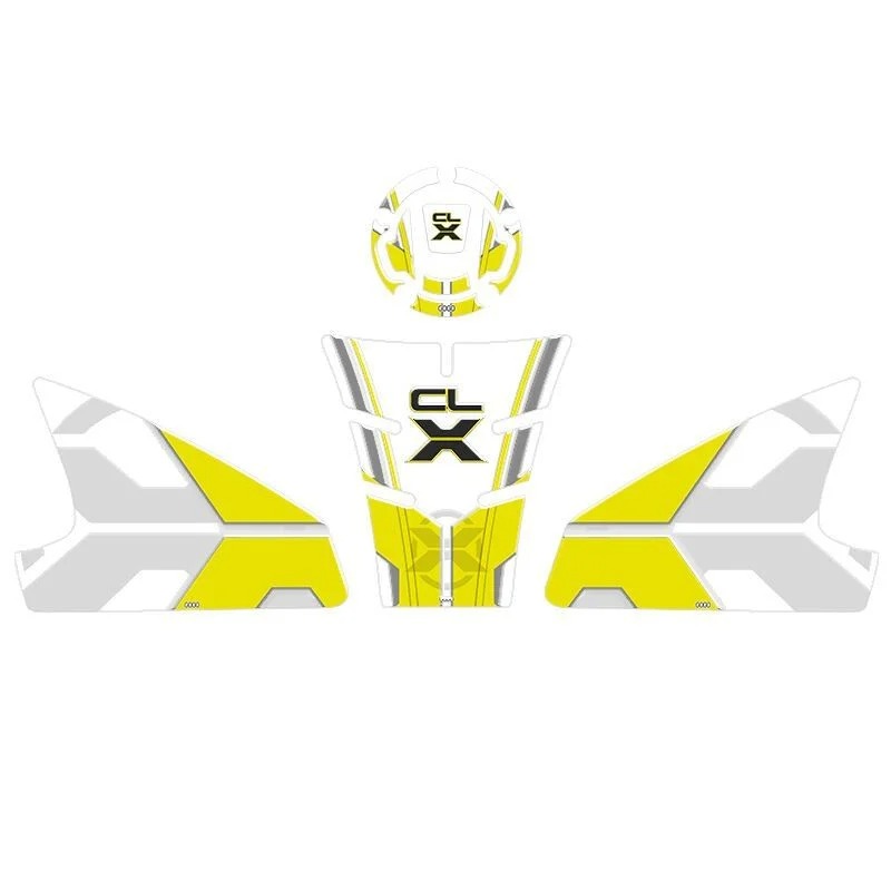 Gogo Tank Pad Seti 002 Siyah-sarı-beyaz Cf Moto Cl-x 250 2022-2023
