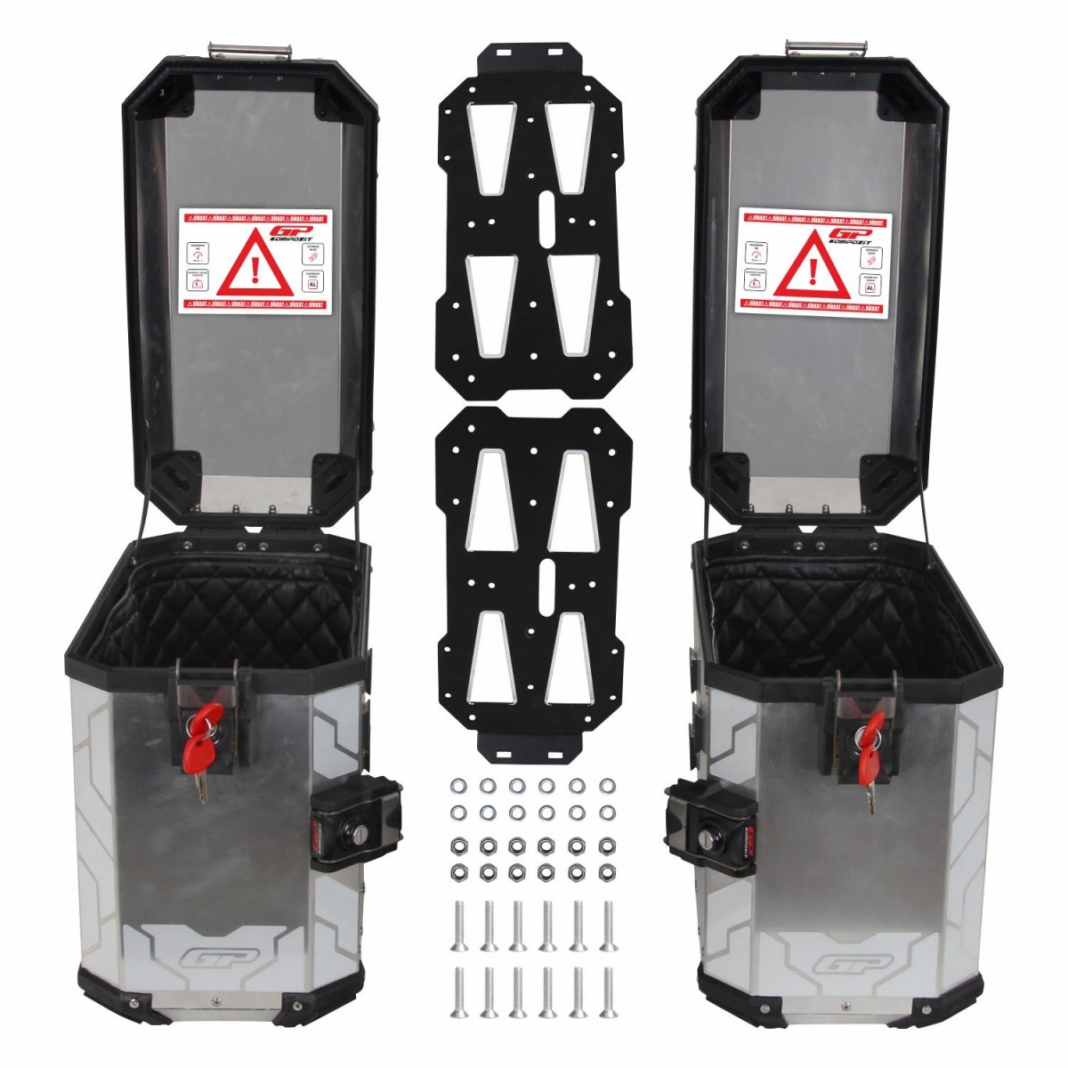 Gp Kompozit Yan Çanta Seti Alüminyum Gri 40 Lt X 2 Gp Kompozit Yan Çanta Seti Alüminyum Gri 40 Lt X 2