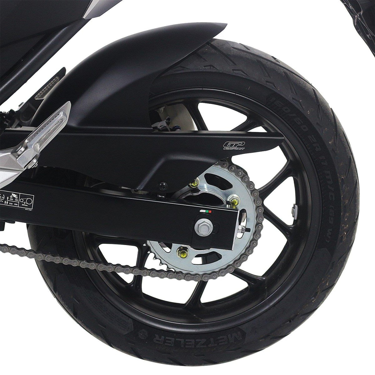 Gp Kompozit Arka Çamurluk Sıyırıcı 2. Model Nc 700 / 750 X 2012-2024 Zincir Korumalı Uzun