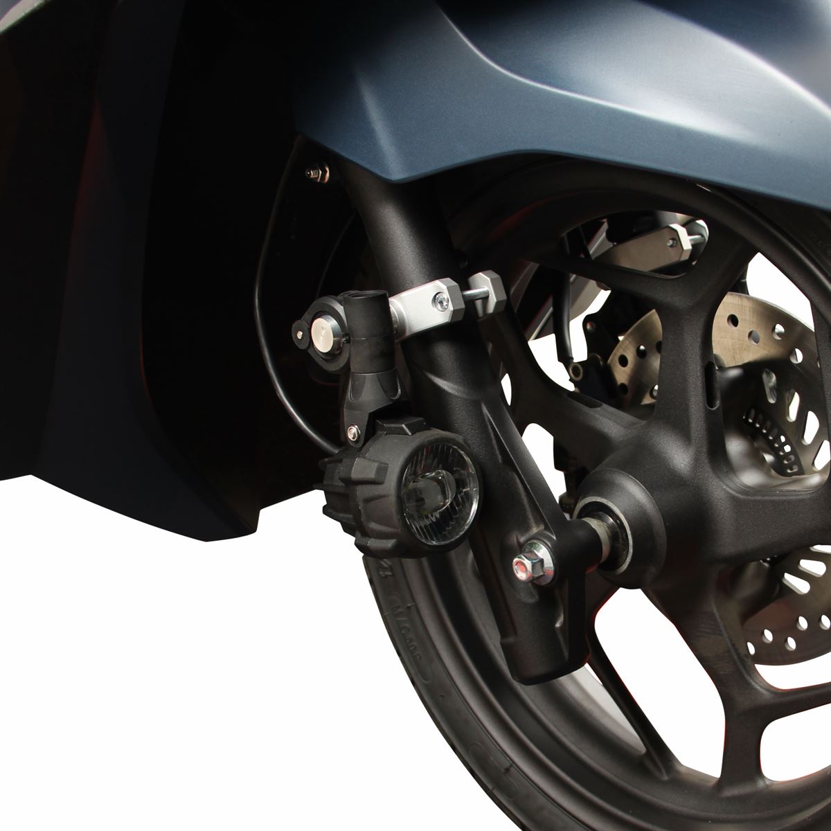 Gp Kompozit Medium Universal Motosiklet Sis Farı Seti Siyah