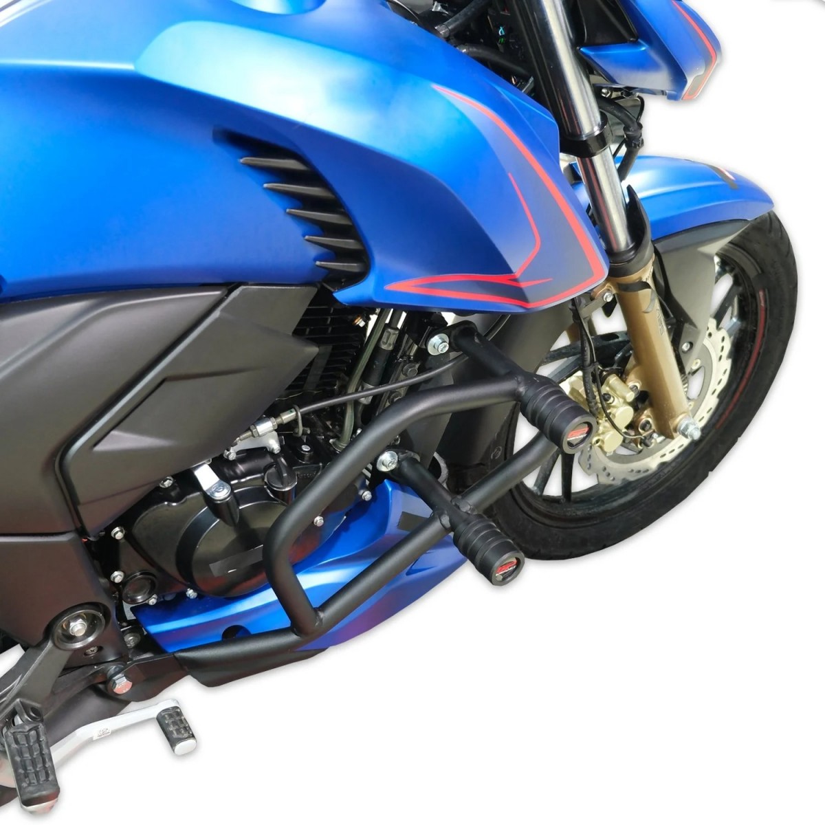 Gp Kompozit Motor Koruma Demiri Siyah Tvs Apache Rtr 200 2022-2024 Uyumlu