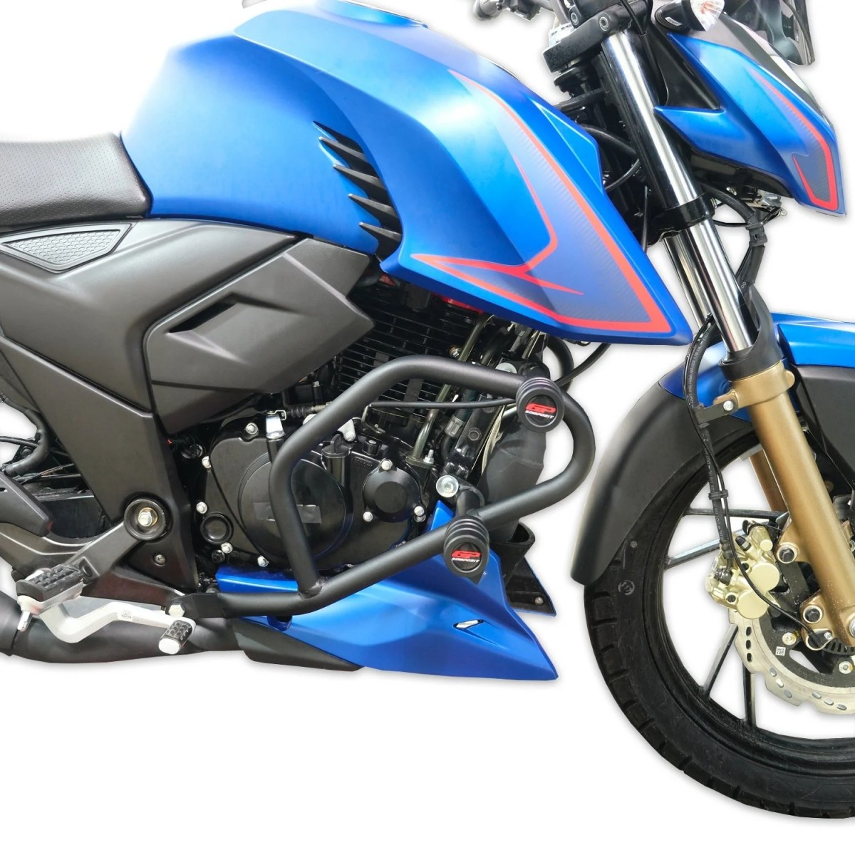 Gp Kompozit Motor Koruma Demiri Siyah Tvs Apache Rtr 200 2022-2024 Uyumlu