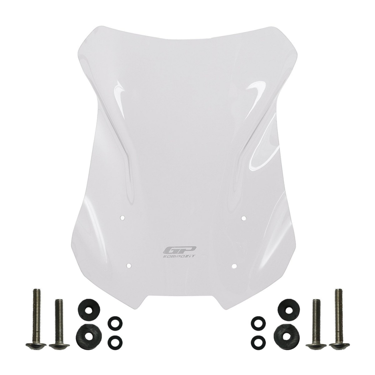 Gp Kompozit Siperlik Ön Camı Şeffaf 49 Cm Honda Nx 500 2025 Uyumlu