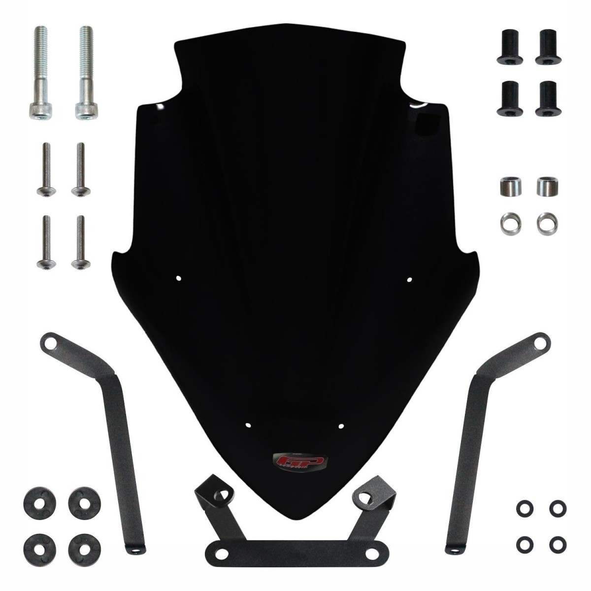 Gp Kompozit Siperlik Tur Camı Bajaj Pulsar Ns 200 - Siyah Yeni Model 47 Cm 2011-2024