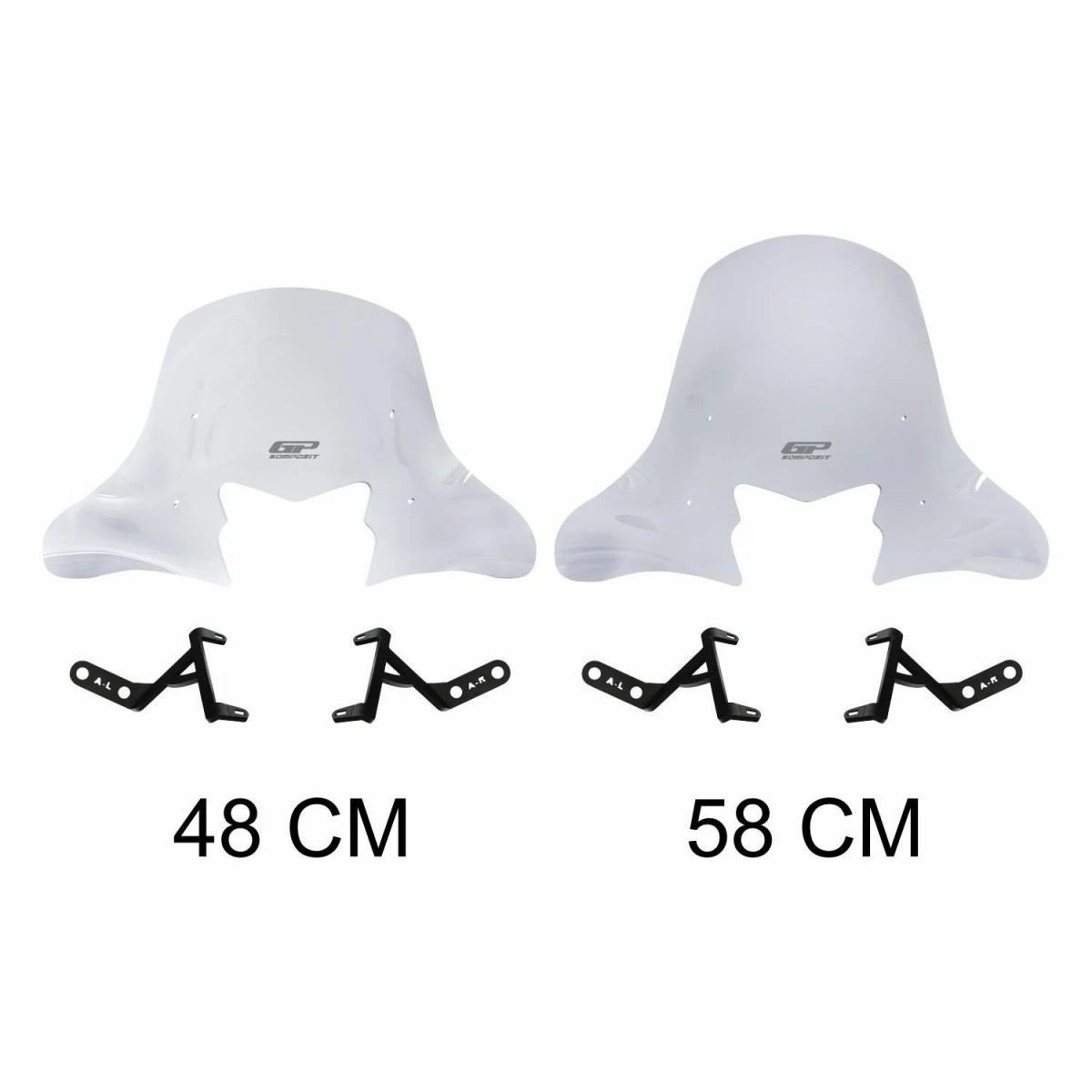 Gp Kompozit Siperlik Tur Camı Şeffaf 58 Cm Honda Actıva 125 2023-2024