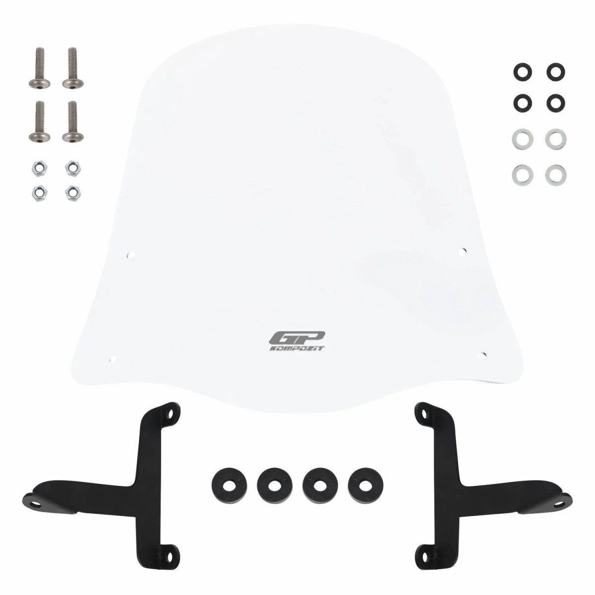 Gp Kompozit Siperlik Tur Camı Şeffaf Spacy Fızy Actıva 125 Scooter 42 Cm