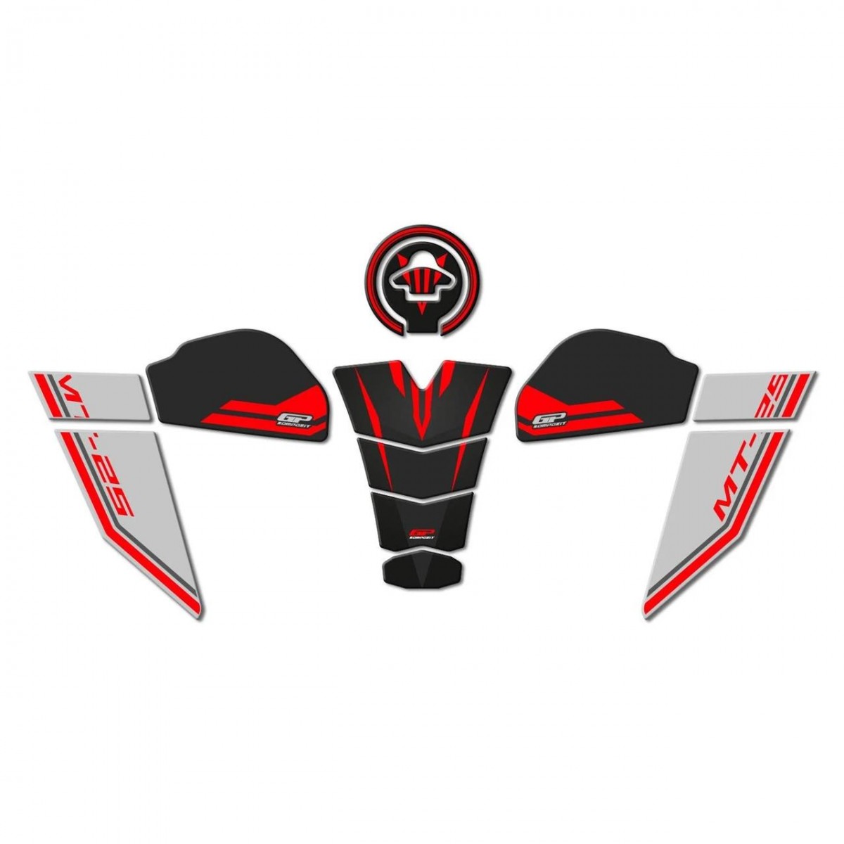 Gp Kompozit Tank Pad Kırmızı Yamaha Mt 25 2015-2023