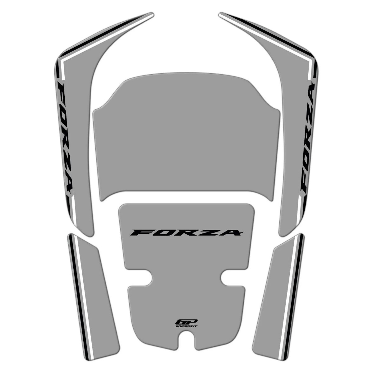Gp Kompozit Tank Pad Nardo Gri Honda Forza 250 2018-2025