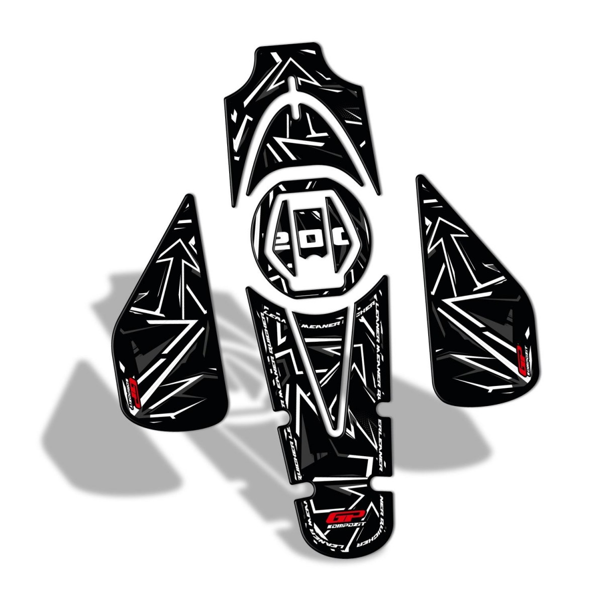 Gp Kompozit Tank Pad Set Gri Bajaj Pulsar Ns 200 2011-2024