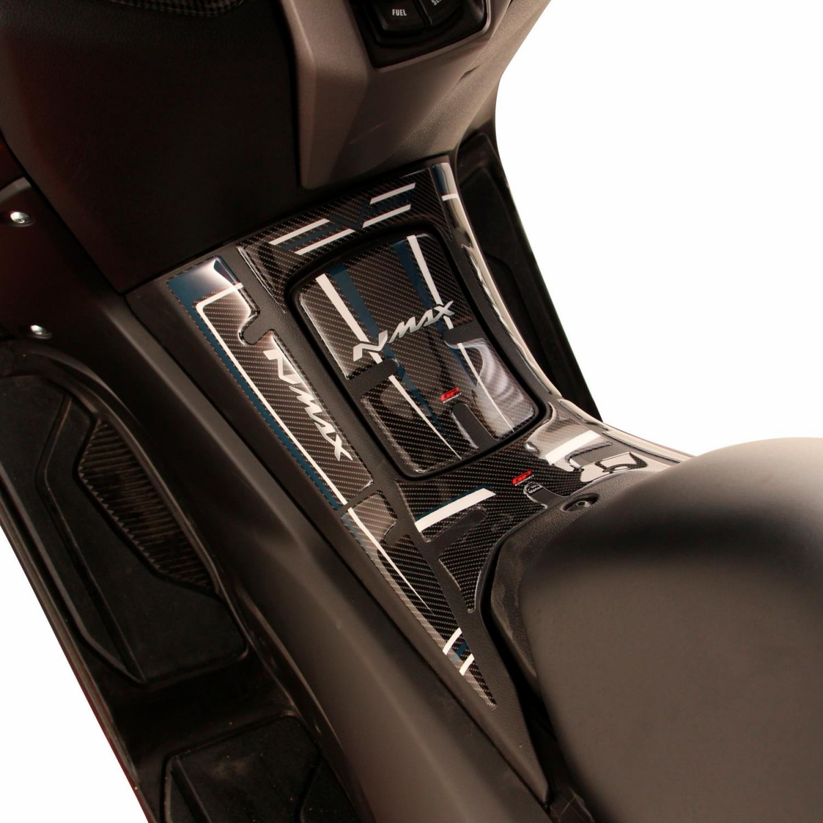 Gp Kompozit Tank Pad Set Karbon Desenli Gri Beyaz Yamaha Nmax 125 155 2021 2024
