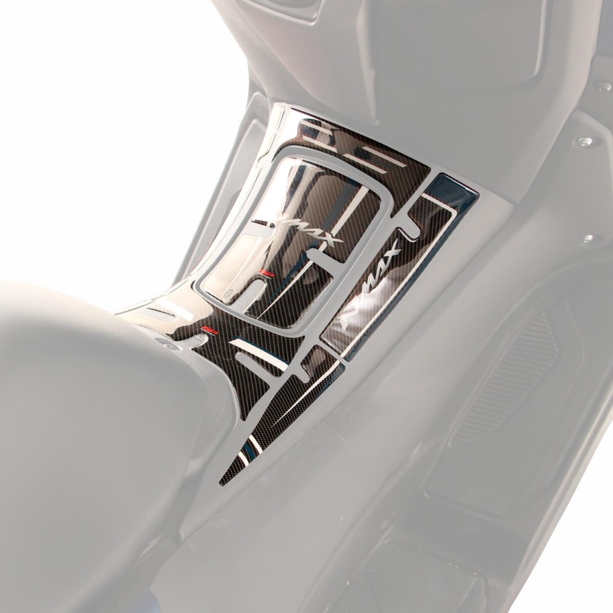 Gp Kompozit Tank Pad Set Karbon Desenli Gri Beyaz Yamaha Nmax 125 155 2021 2024