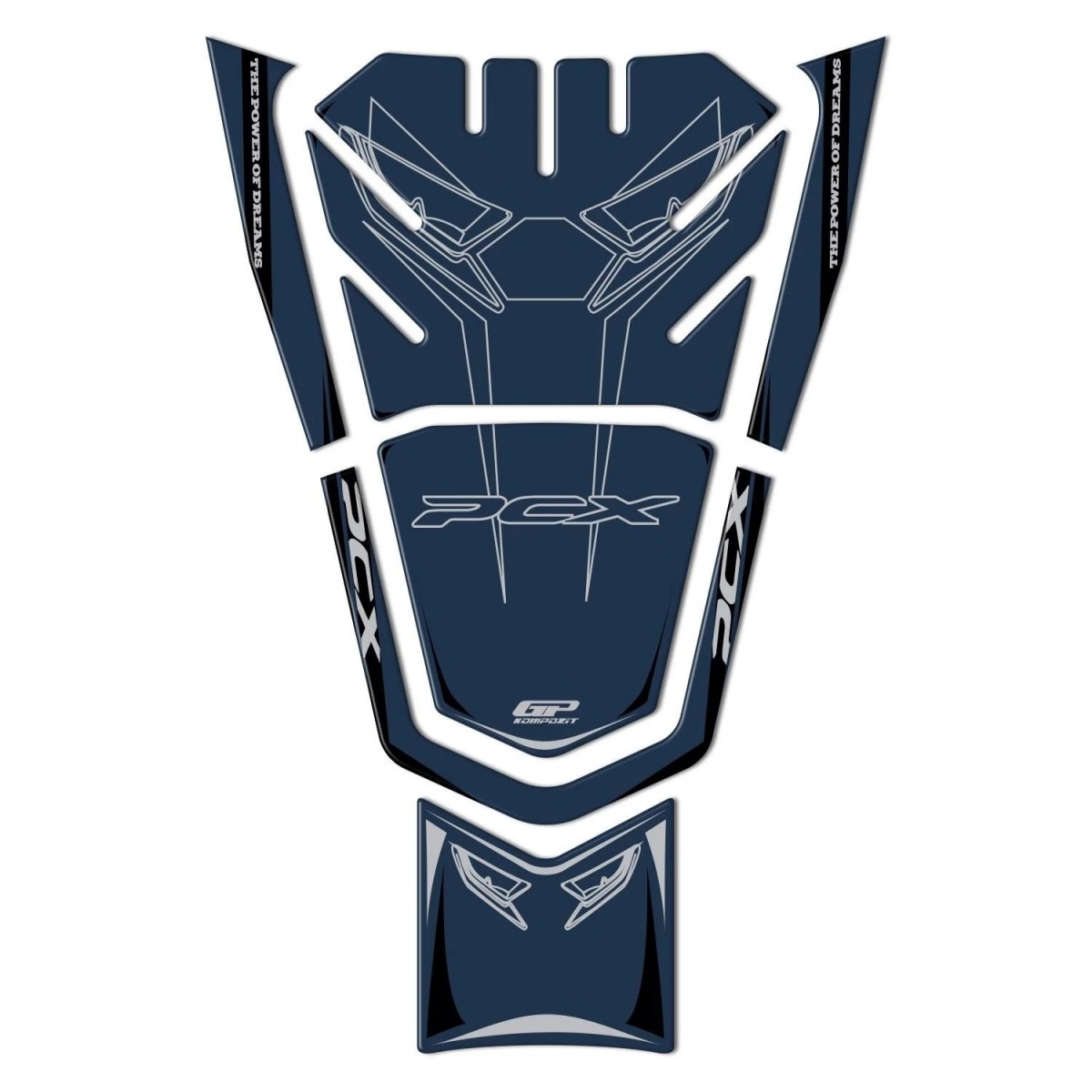 Gp Kompozit Tank Pad Mavi Honda Pcx 125 2021-2024