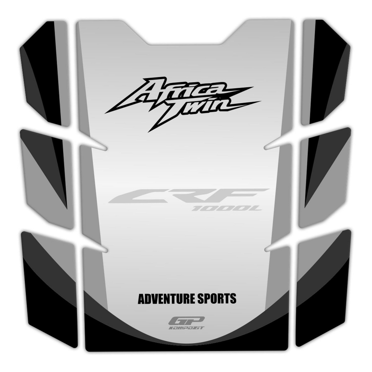Gp Kompozit Tank Pad Seti Honda Africa Twin Crf1000l 2018-2019 Siyah-beyaz